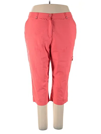 Pre-owned Alfred Dunner Casual Pants In Red