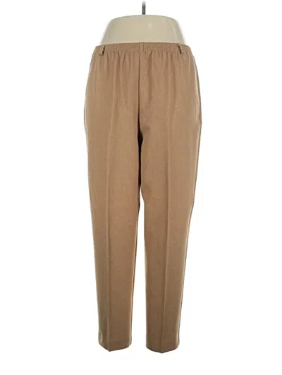 Pre-owned Alfred Dunner Casual Pants In Tan
