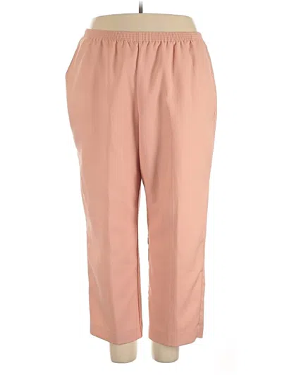 Pre-owned Alfred Dunner Casual Pants In Tan