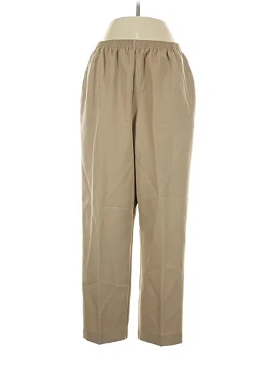 Pre-owned Alfred Dunner Casual Pants In Tan