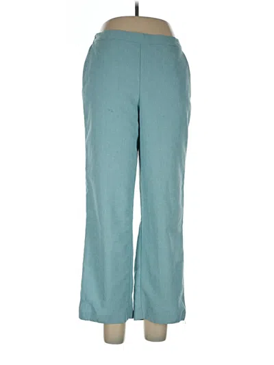 Pre-owned Alfred Dunner Casual Pants In Teal