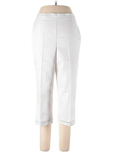 Pre-owned Alfred Dunner Casual Pants In White