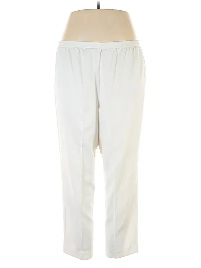 Pre-owned Alfred Dunner Casual Pants In White