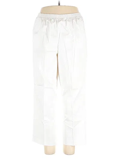 Pre-owned Alfred Dunner Casual Pants In White