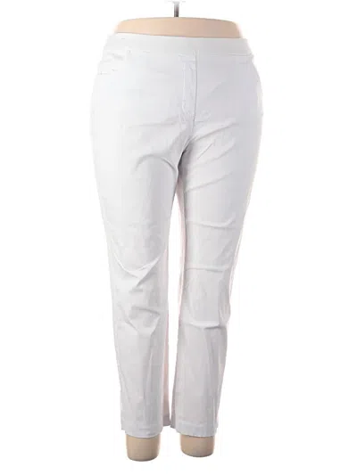Pre-owned Alfred Dunner Casual Pants In White