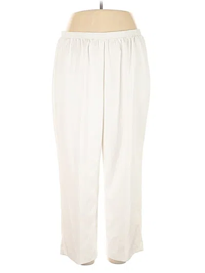 Pre-owned Alfred Dunner Casual Pants In White