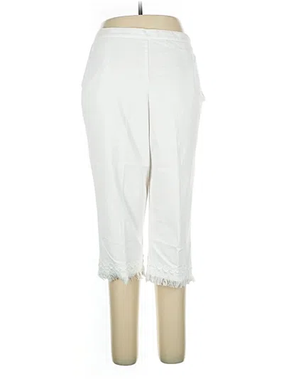 Pre-owned Alfred Dunner Casual Pants In White