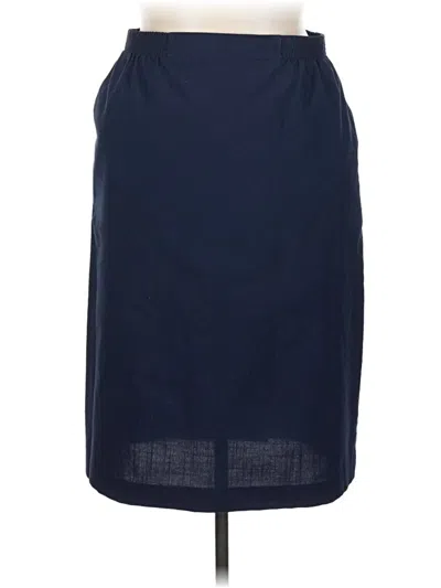 Pre-owned Alfred Dunner Casual Skirt In Blue