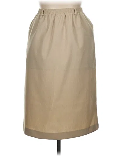 Pre-owned Alfred Dunner Casual Skirt In Brown