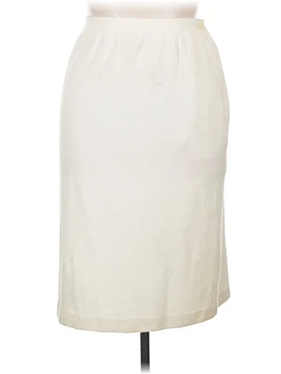 Pre-owned Alfred Dunner Casual Skirt In Ivory