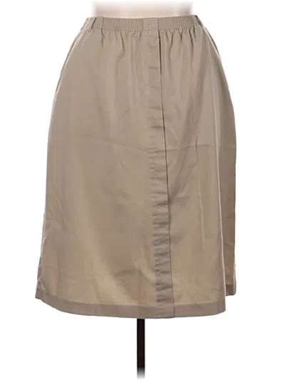 Pre-owned Alfred Dunner Casual Skirt In Tan