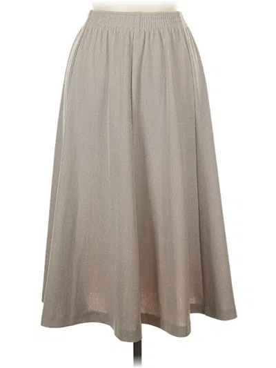 Pre-owned Alfred Dunner Casual Skirt In Tan