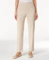 Alfred Dunner Classics Allure Pull-on Slim-leg Pants In Neutral