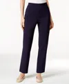 Alfred Dunner Classics Allure Pull-on Slim-leg Pants In Blue