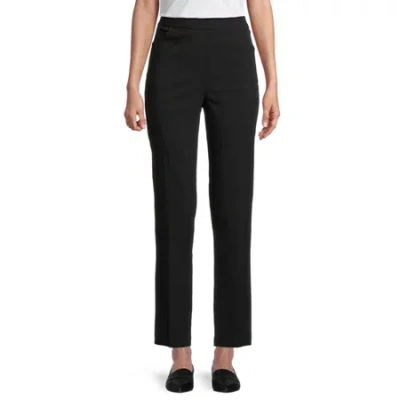 Alfred Dunner Classics Womens Allure Stretch Pant In Black