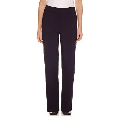 Alfred Dunner Classics Womens Allure Stretch Pant In Black