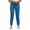 Alfred Dunner Classics Womens Mid Rise Stretch Fabric Straight Leg Jean In Blue