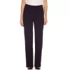 Alfred Dunner Classics Womens Plus Slim Pull-on Pants In Purple