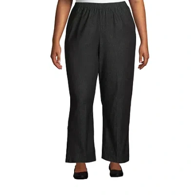 Alfred Dunner Classics Womens Plus Straight Pull-on Pants In Multi
