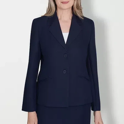 Alfred Dunner Classics Womens Regular Fit Suit Jacket In Blue