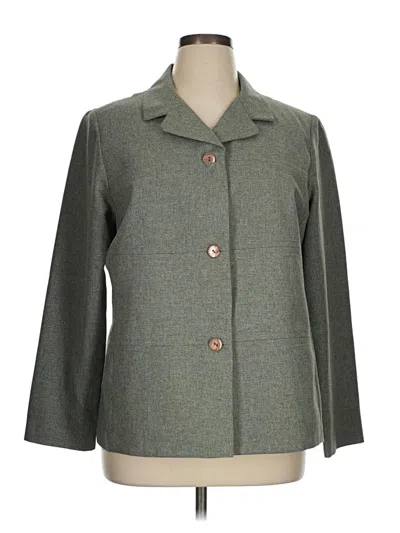 Pre-owned Alfred Dunner Coat In Gray