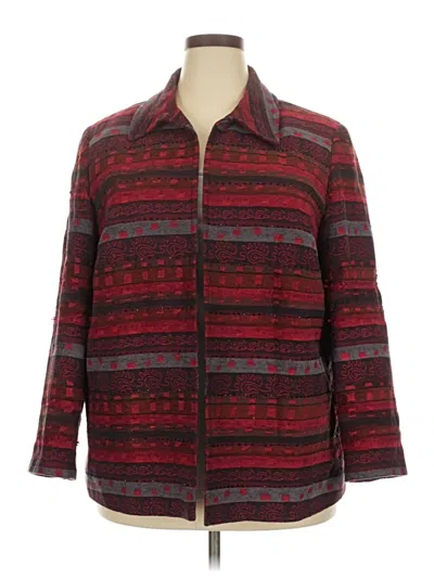 Pre-owned Alfred Dunner Coat In Red