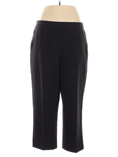 Pre-owned Alfred Dunner Dress Pants In Black