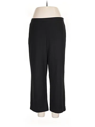 Pre-owned Alfred Dunner Dress Pants In Black