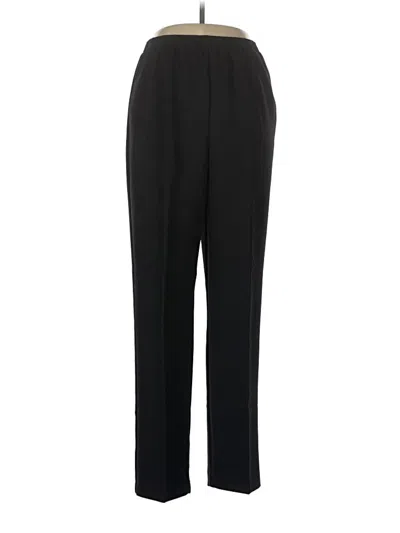 Pre-owned Alfred Dunner Dress Pants In Black