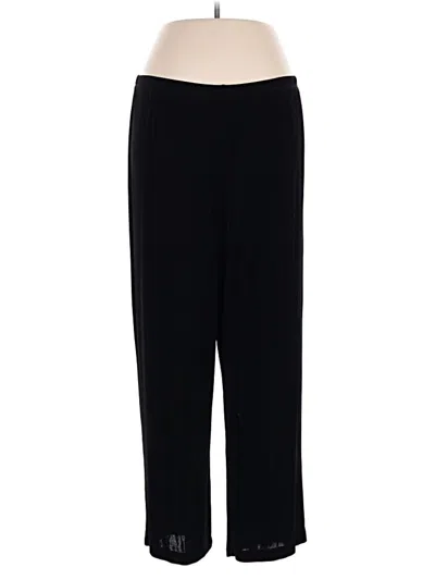 Pre-owned Alfred Dunner Dress Pants In Black