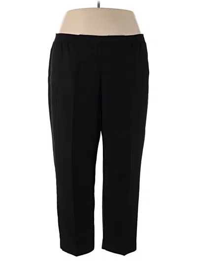 Pre-owned Alfred Dunner Dress Pants In Black