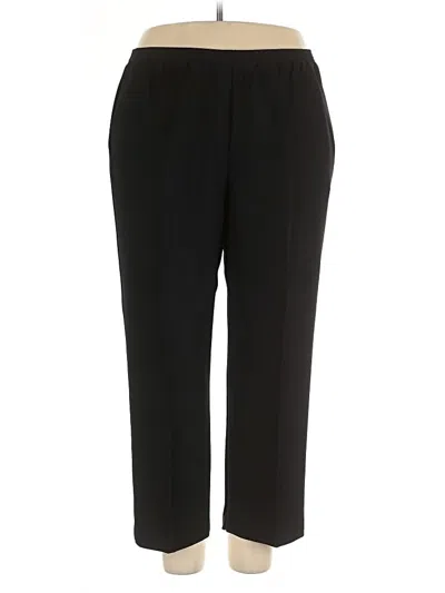 Pre-owned Alfred Dunner Dress Pants In Black