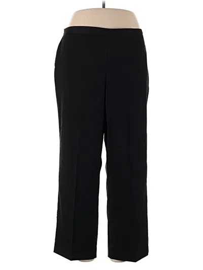 Pre-owned Alfred Dunner Dress Pants In Black