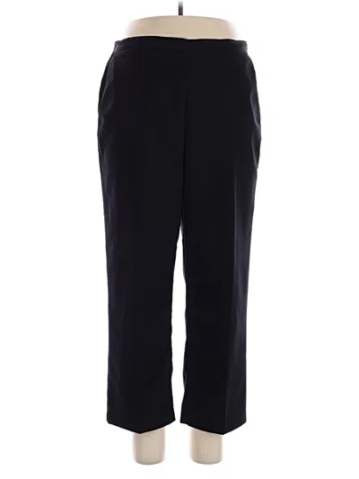 Pre-owned Alfred Dunner Dress Pants In Black