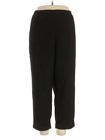 Pre-owned Alfred Dunner Dress Pants In Black