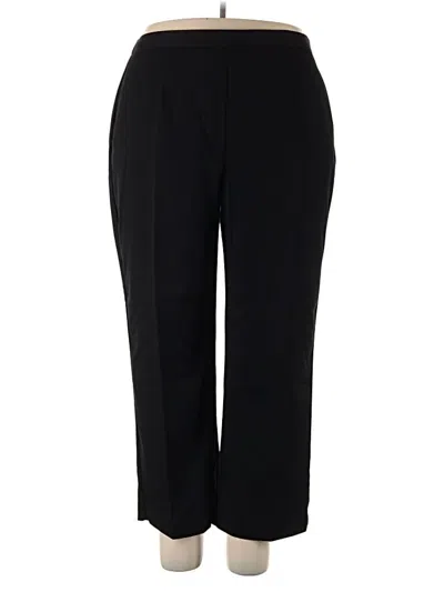 Pre-owned Alfred Dunner Dress Pants In Black