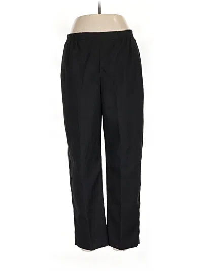 Pre-owned Alfred Dunner Dress Pants In Black