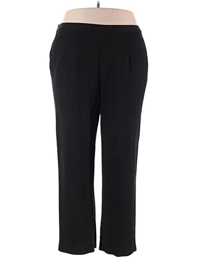 Pre-owned Alfred Dunner Dress Pants In Black