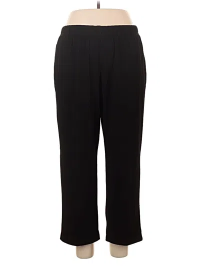 Pre-owned Alfred Dunner Dress Pants In Black