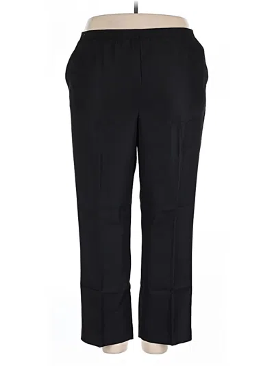 Pre-owned Alfred Dunner Dress Pants In Black