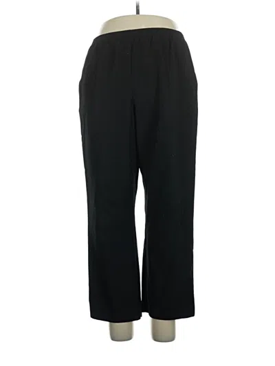 Pre-owned Alfred Dunner Dress Pants In Black