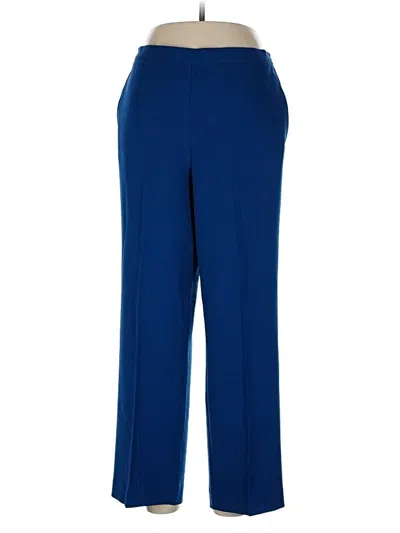 Pre-owned Alfred Dunner Dress Pants In Blue