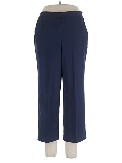 Pre-owned Alfred Dunner Dress Pants In Blue