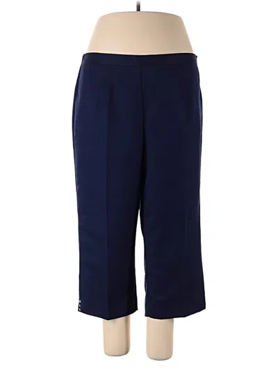 Pre-owned Alfred Dunner Dress Pants In Blue