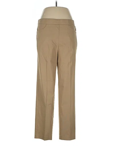 Pre-owned Alfred Dunner Dress Pants In Brown
