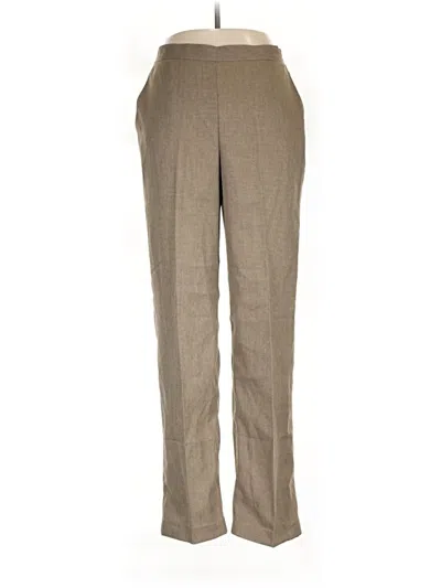 Pre-owned Alfred Dunner Dress Pants In Brown