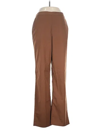 Pre-owned Alfred Dunner Dress Pants In Brown