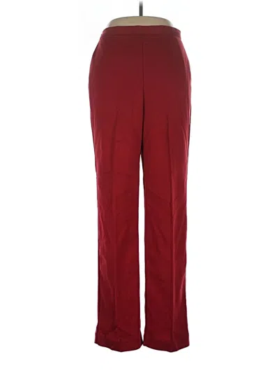 Alfred Dunner Dress Pants In Burgundy