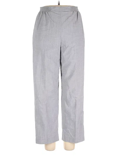Pre-owned Alfred Dunner Dress Pants In Gray