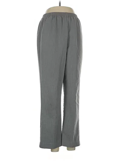 Pre-owned Alfred Dunner Dress Pants In Gray